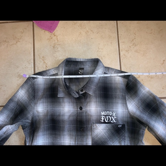 Fox Racing Womens Long Flannel Shirt/dress - Picture 14 of 15